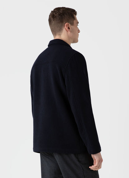 Mens Double Faced Chore Jacket In Navy Mjac7155 Buaa