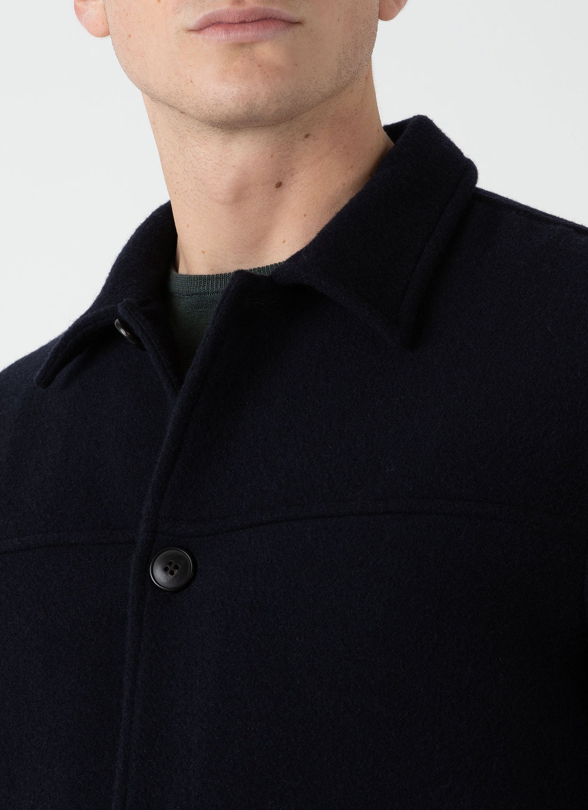 Mens Double Faced Chore Jacket In Navy Mjac7155 Buaa