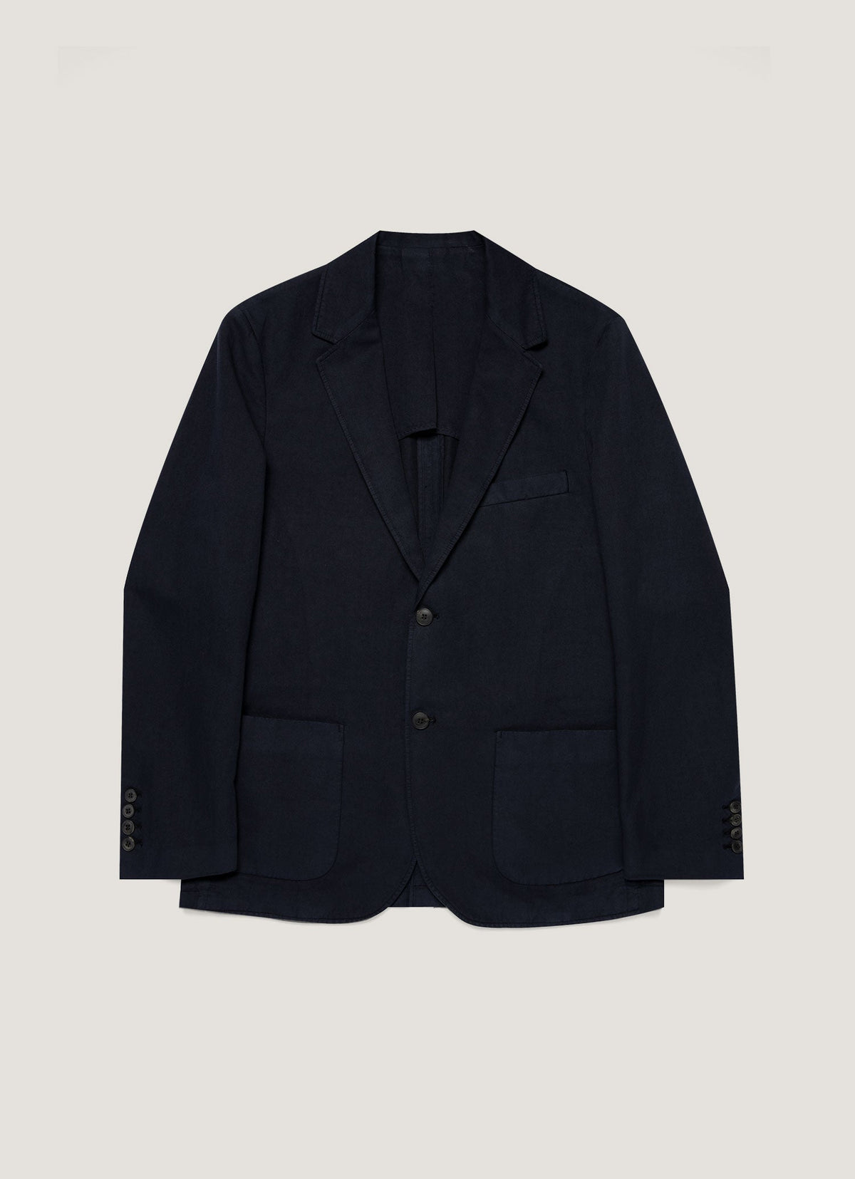 Mens Cotton Linen Unstructured Blazer In Navy Mjac7220 Buaa