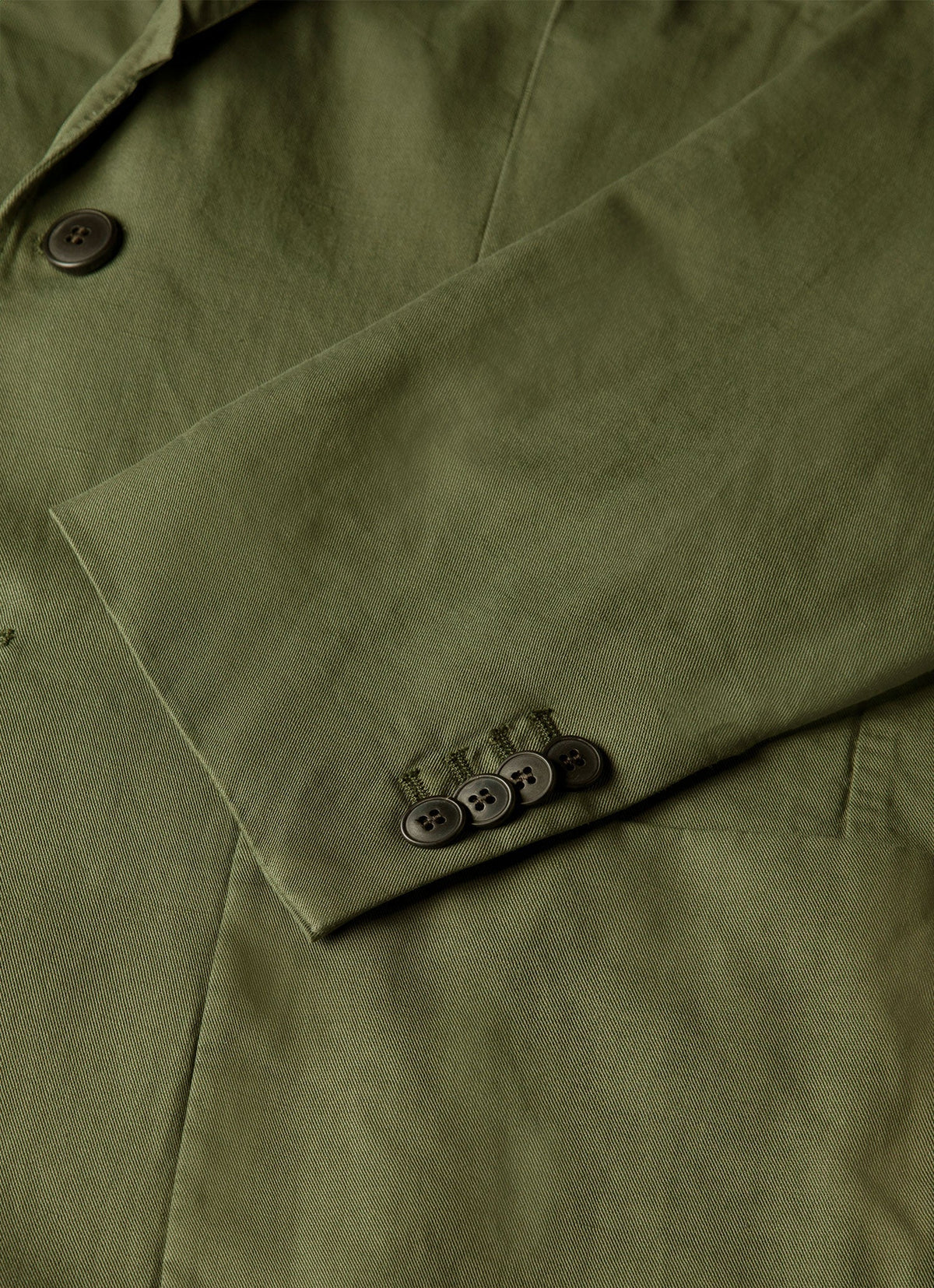 Men's Cotton Linen Blazer in Deep Olive