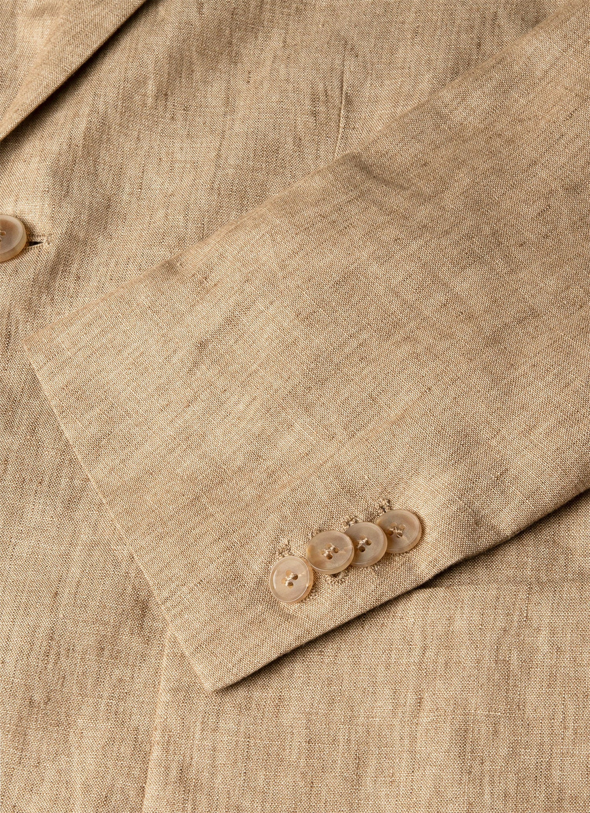 Mens Linen Blazer In Dune Melange Mjac7186 Brga