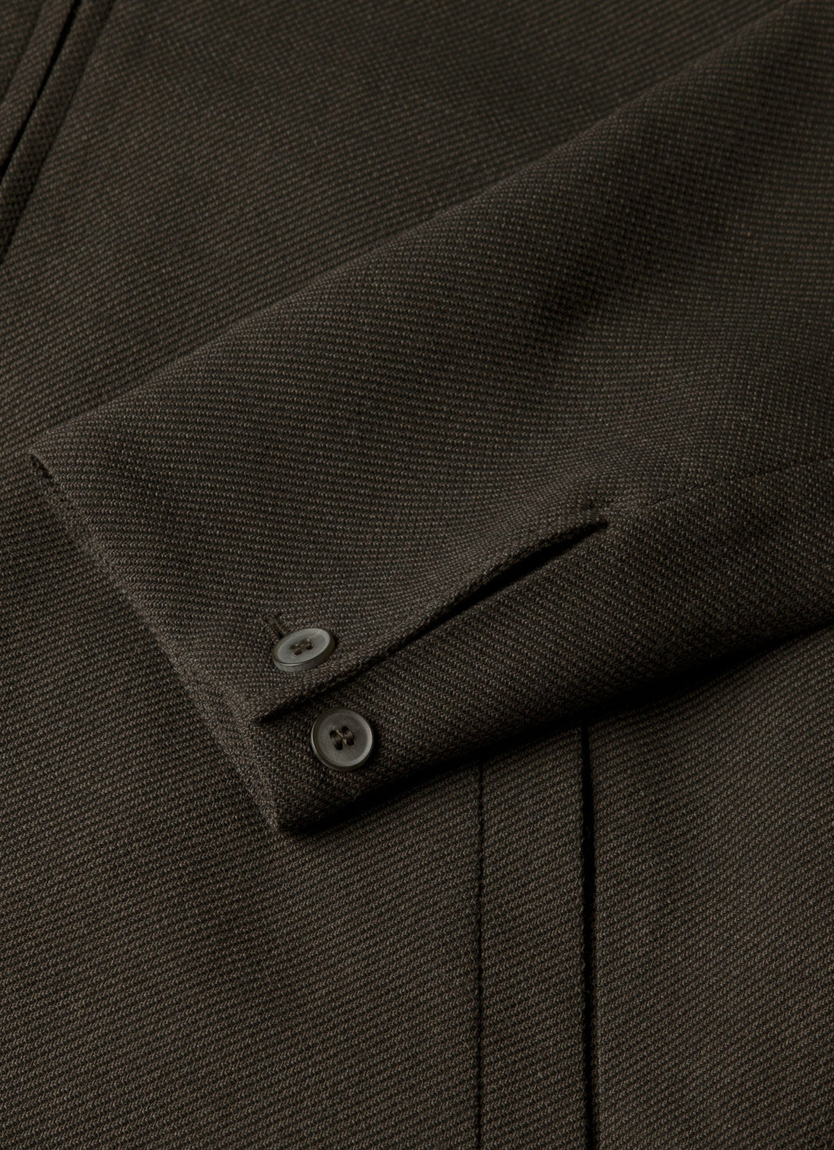 Men's Light Textured Wool Harrington Jacket in Truffle