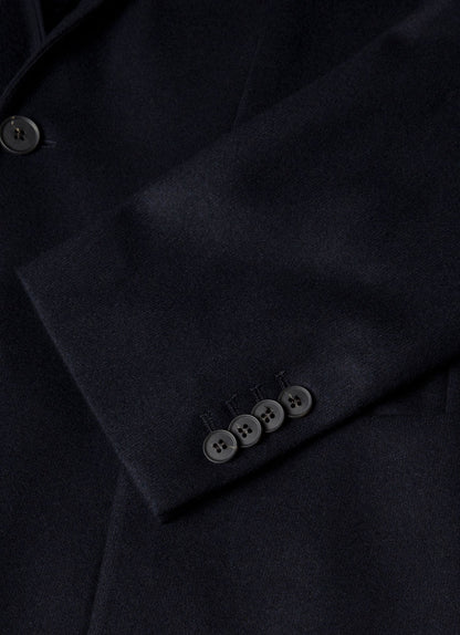 Mens Boiled Wool Blazer In Navy Mjac7192 Buaa