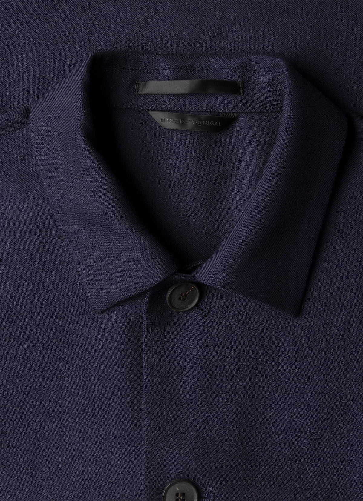 Mens Wool Twill Jacket In Navy Mjac7201 Buaa