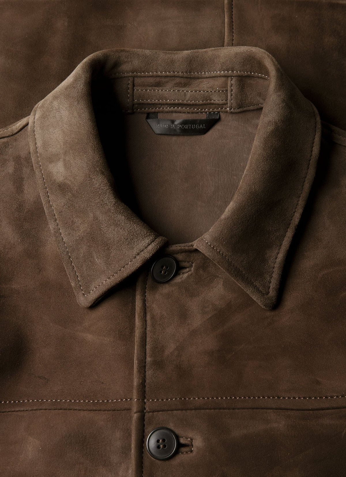 Mens Suede Jacket In Dark Brown Mjac7210 Brgz