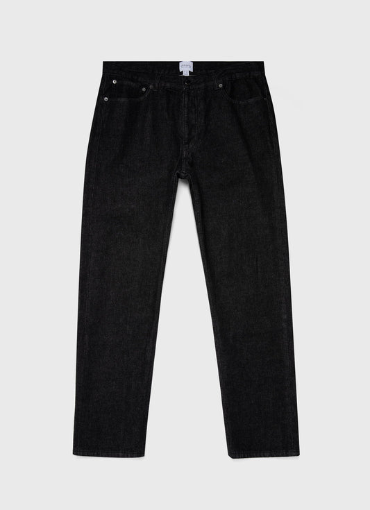 Mens Regular Fit Jean In Black Denim Wash Mjea3904B Bkbi