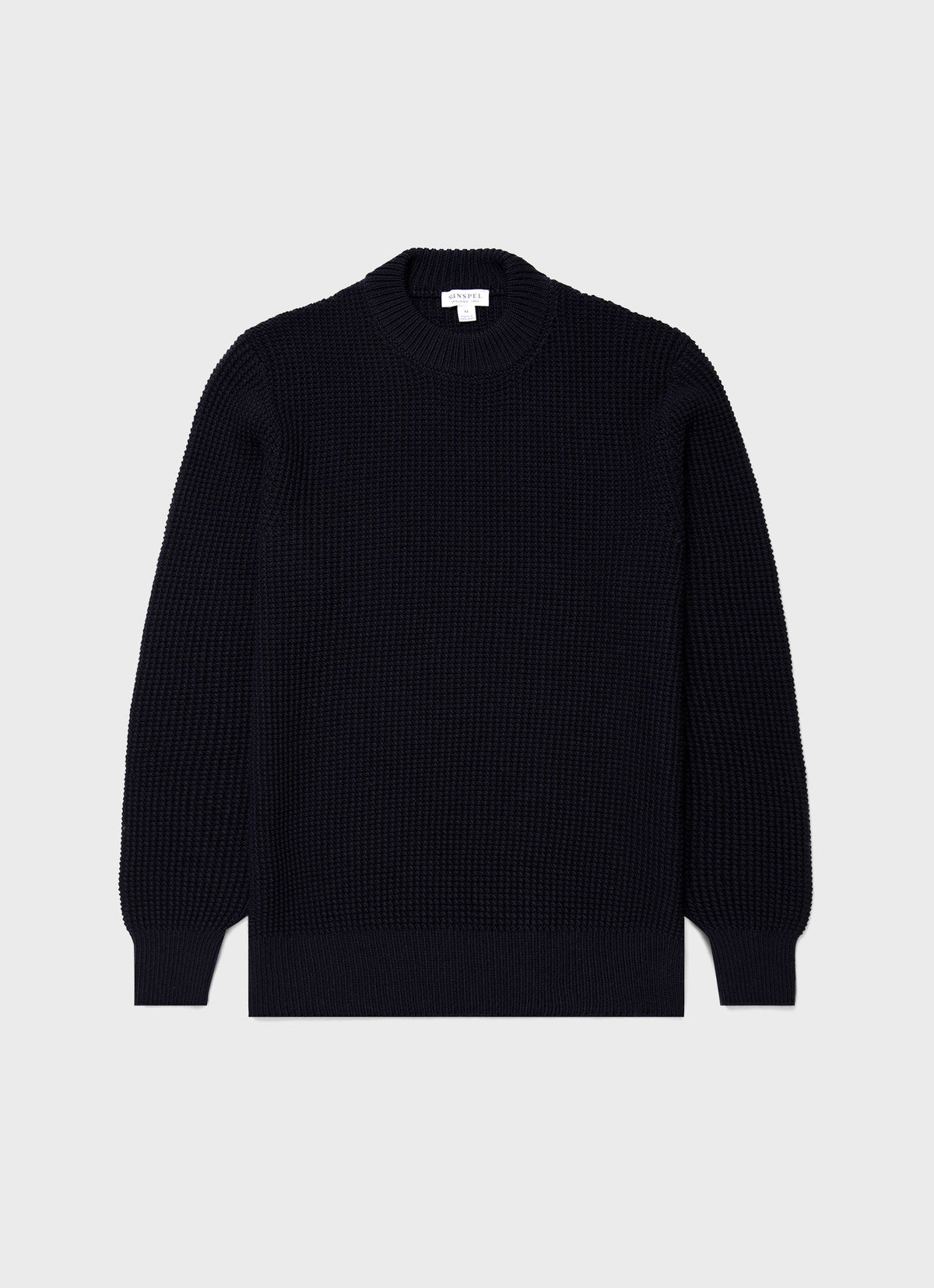 Mens Mariner Mock Neck Jumper In Light Navy Mjum8250 Buaf