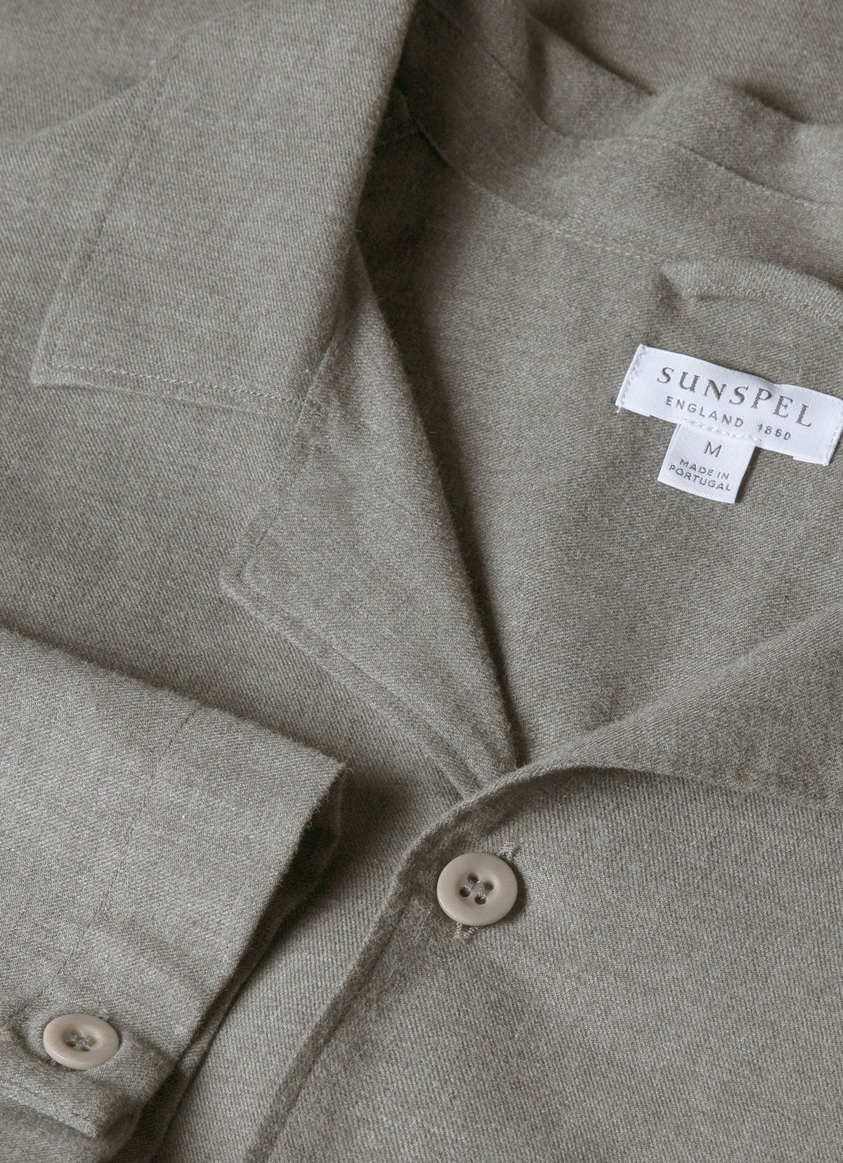 Men S Pyjama Shirt In Mid Grey Melange