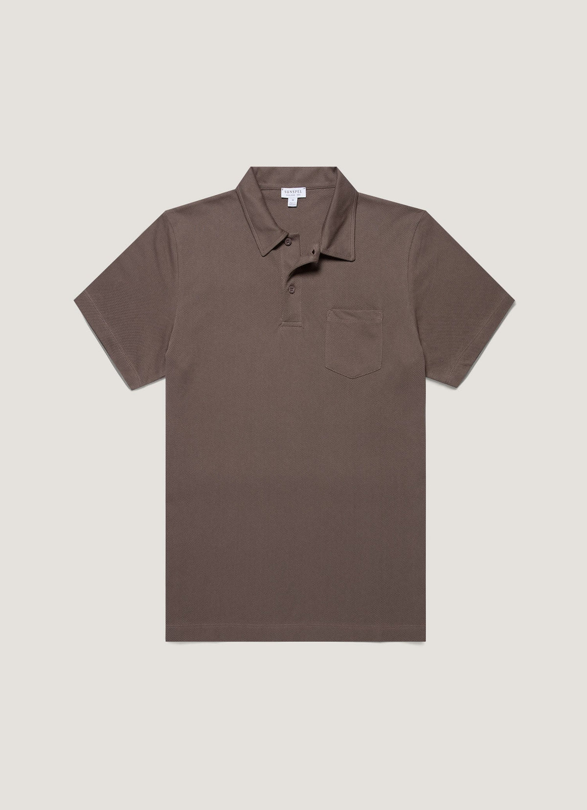 Mens Riviera Polo Shirt In Walnut Mpol1026 Brge