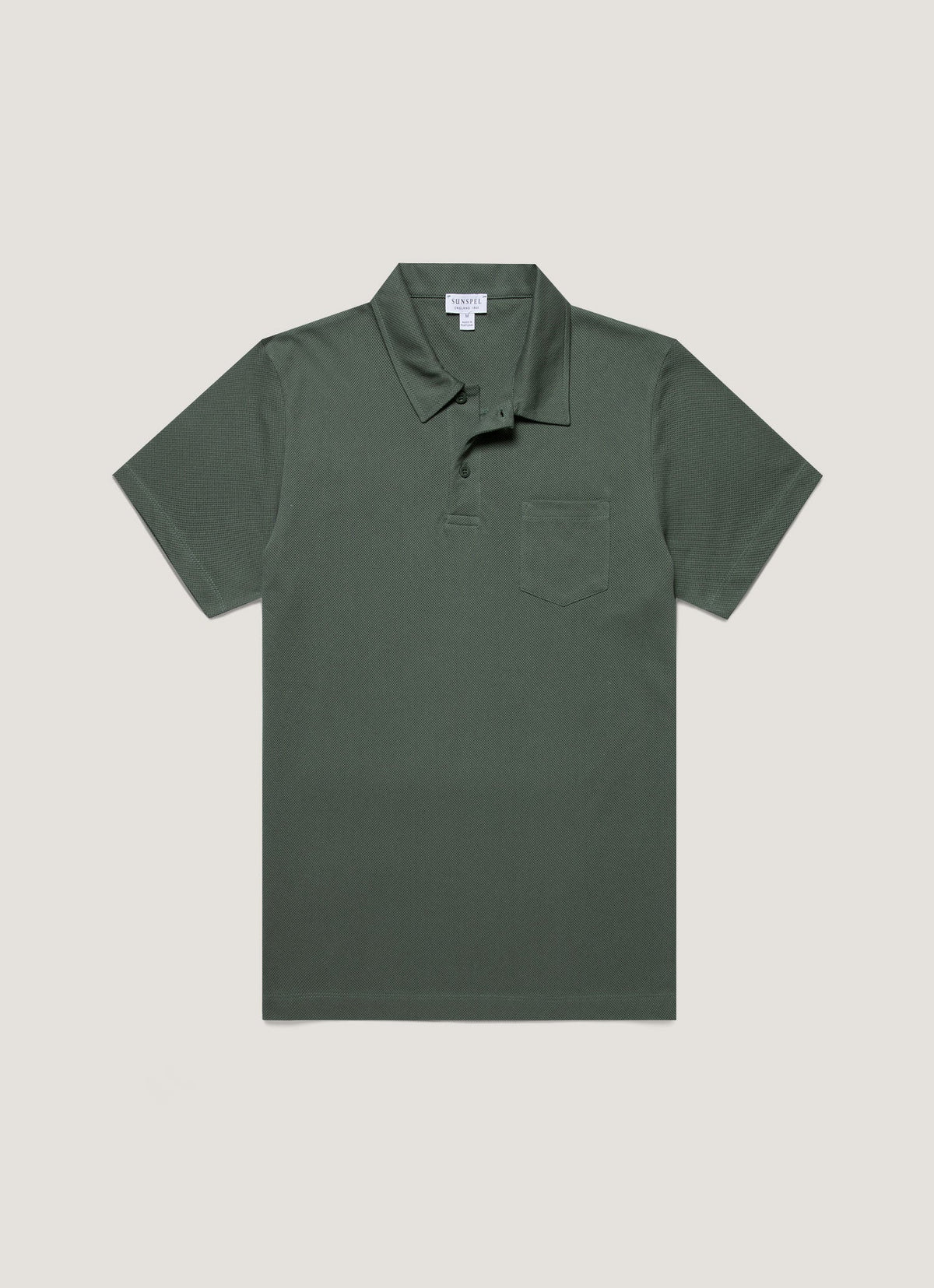 Mens Riviera Polo Shirt In Dusk Green Mpol1026 Gnij