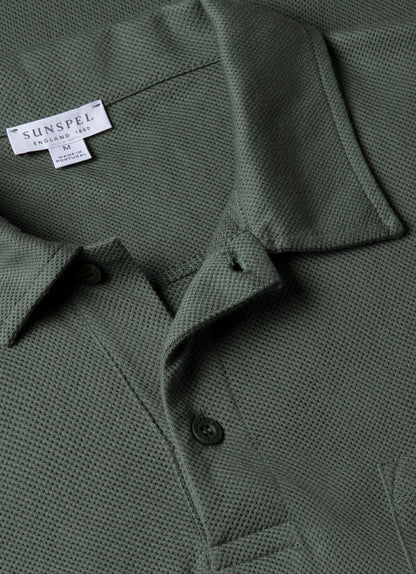 Mens Riviera Polo Shirt In Dusk Green Mpol1026 Gnij