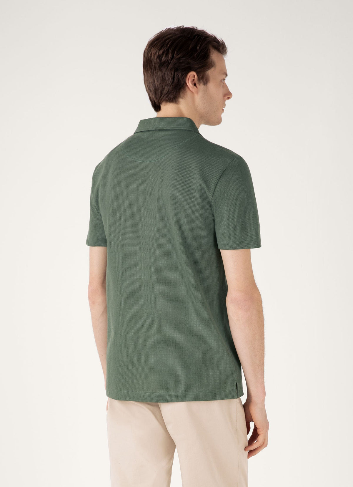Mens Riviera Polo Shirt In Dusk Green Mpol1026 Gnij