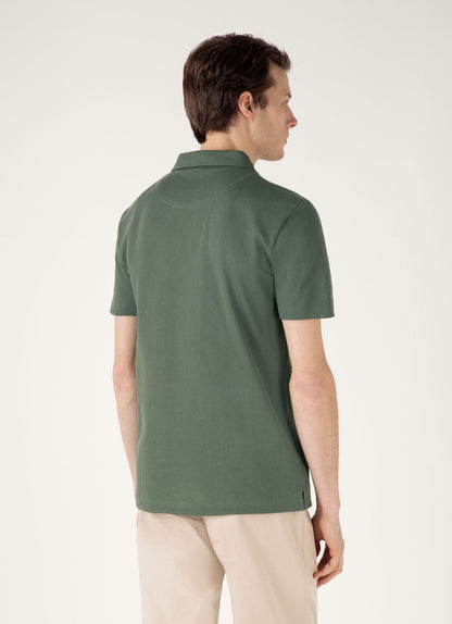 Mens Riviera Polo Shirt In Dusk Green Mpol1026 Gnij