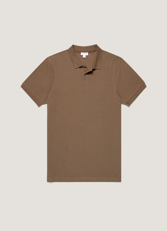 Mens Pique Polo Shirt In Dark Cedar Mpol1028 Brgr