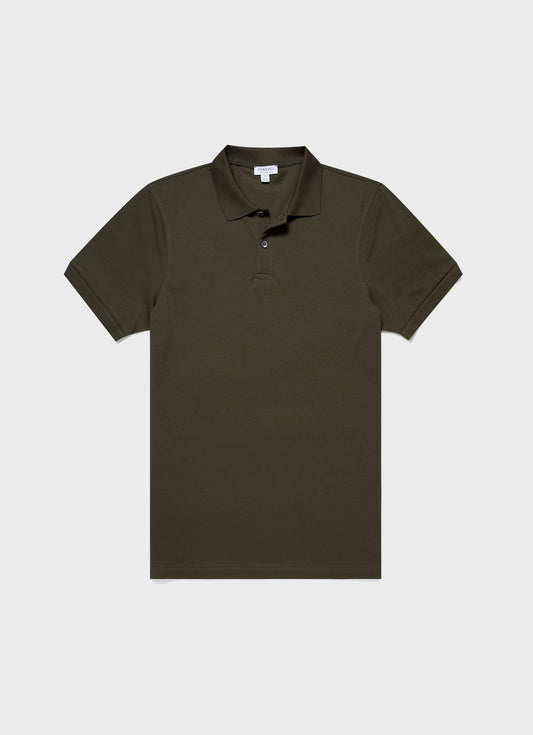 Mens Pique Polo Shirt In Pine Green Mpol1028 Gnhz