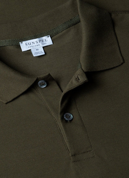 Mens Pique Polo Shirt In Pine Green Mpol1028 Gnhz