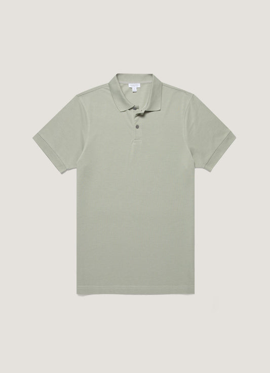 Mens Pique Polo Shirt In Pastel Green Mpol1028 Gnii