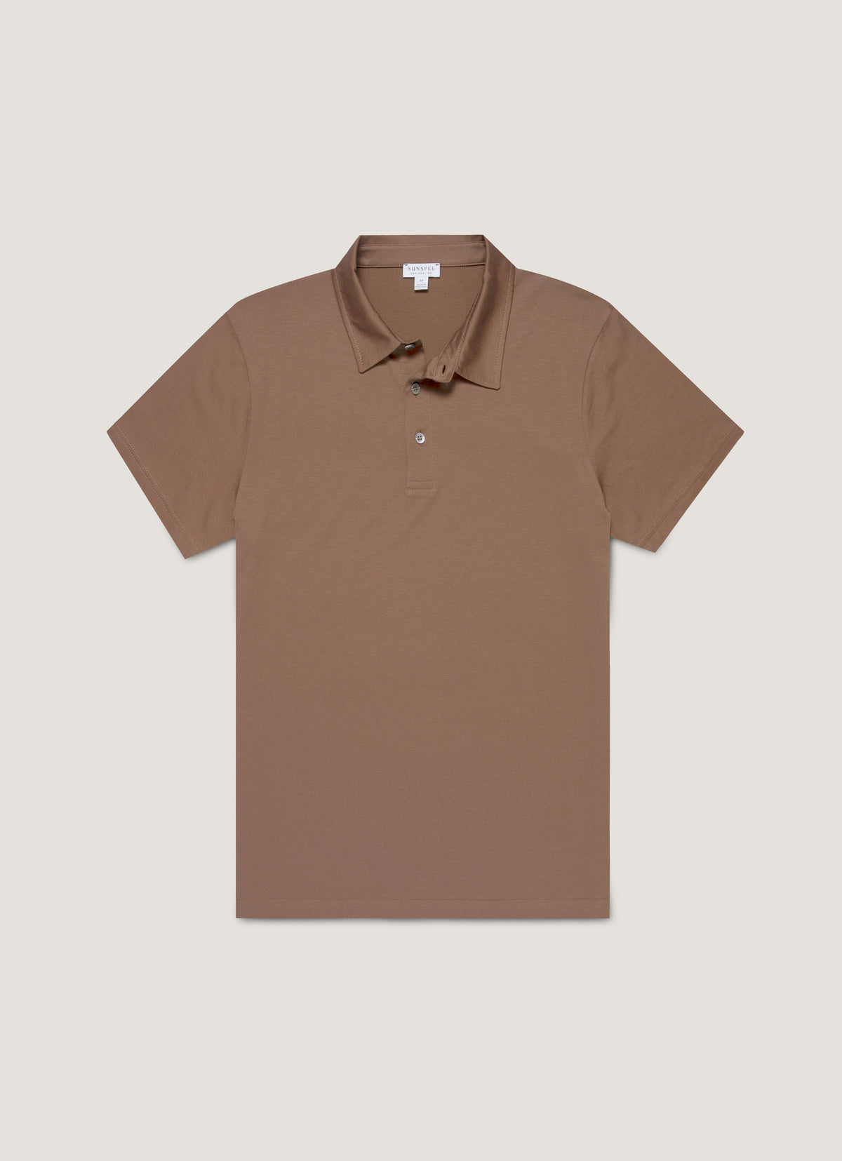 Mens Classic Jersey Polo Shirt In Bark Mpol1052 Brgc