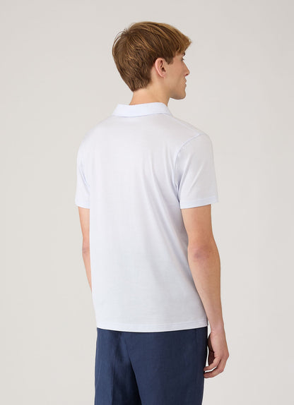 Mens Classic Jersey Polo Shirt In Light Blue Mpol1052 Buwu