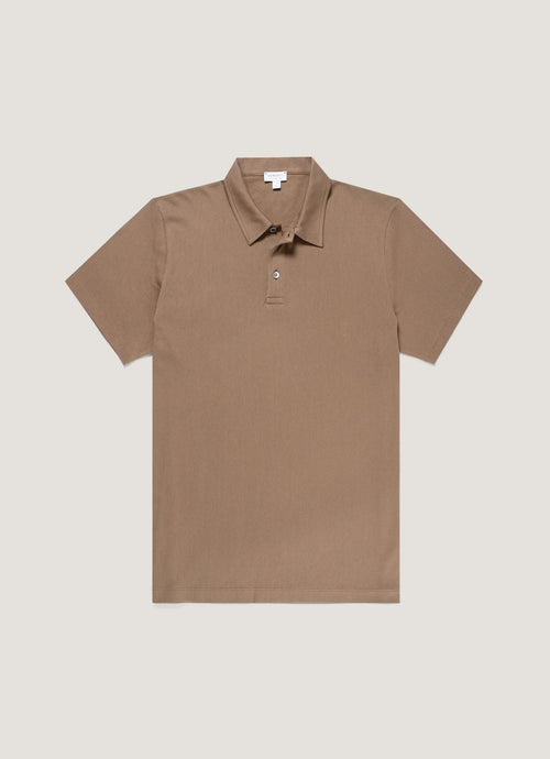 Mens Regular Fit Riviera Polo Shirt In Dark Cedar Mpol1076 Brgr
