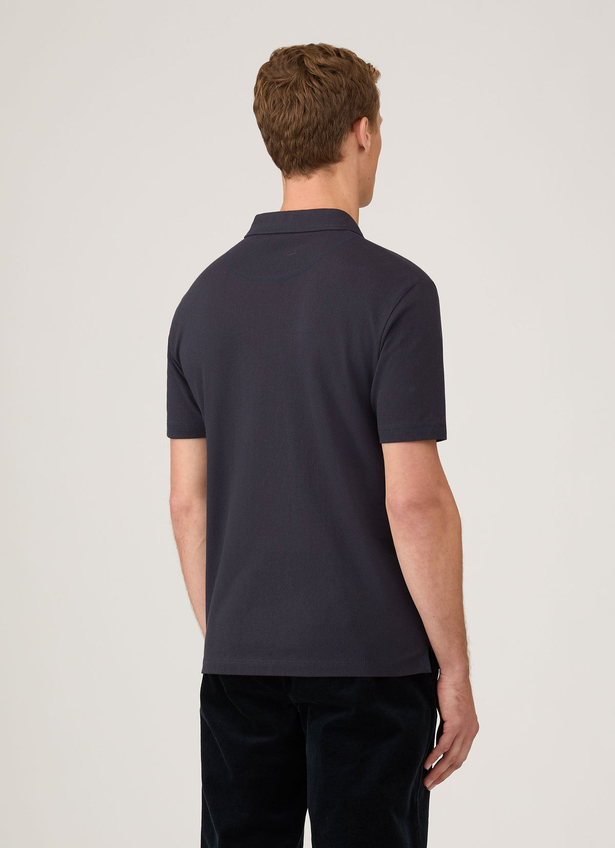 Mens Regular Fit Riviera Polo Shirt In Navy Mpol1076 Buaa