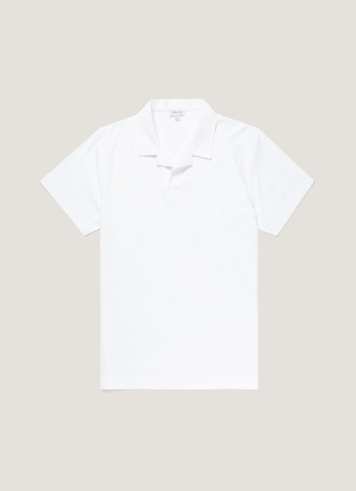 Mens Towelling Polo Shirt In White Mpol1574 Whaa