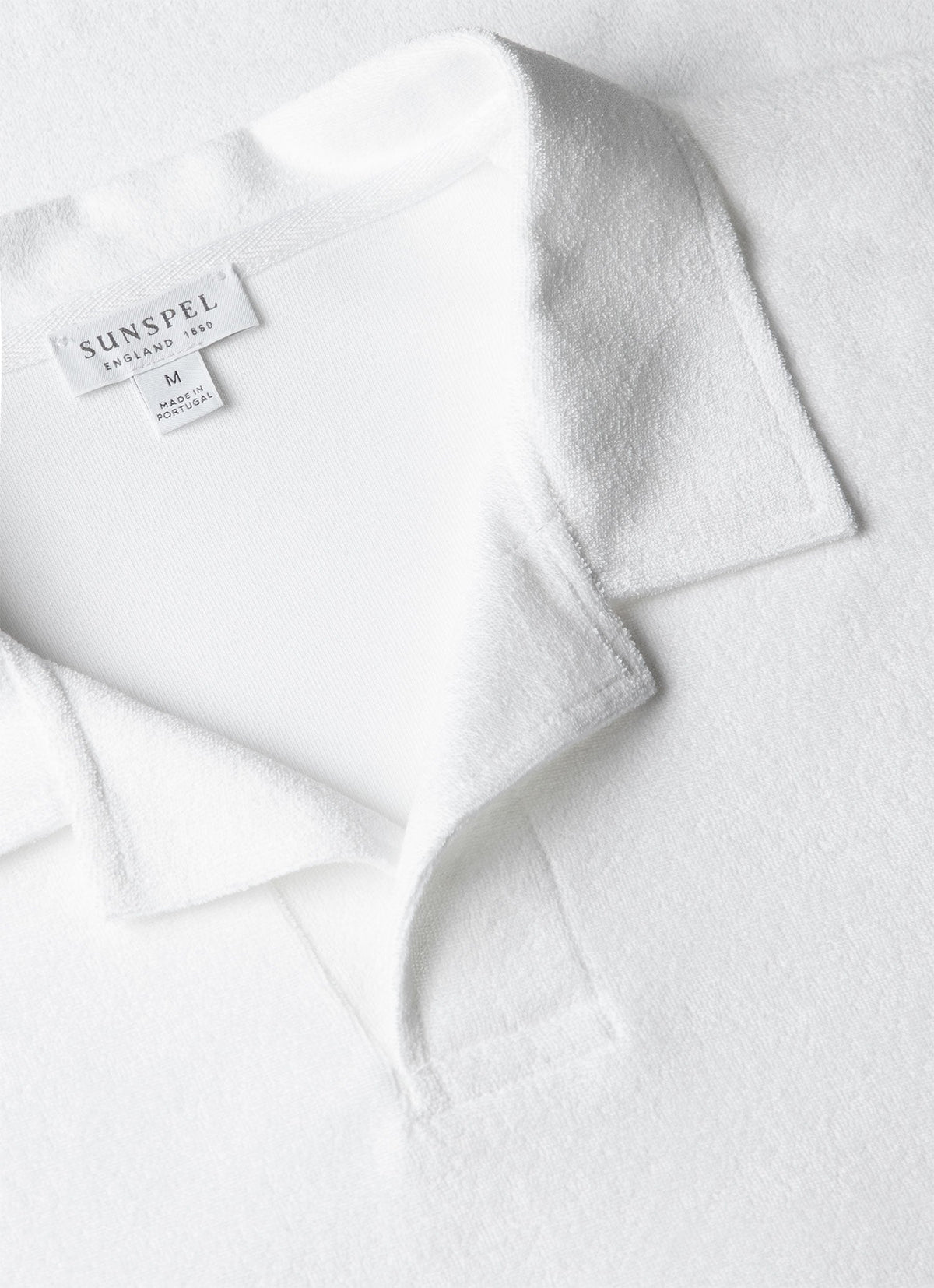 Mens Towelling Polo Shirt In White Mpol1574 Whaa
