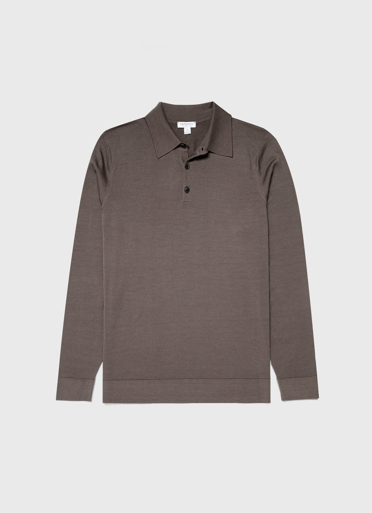 Mens Fine Merino Wool Polo Shirt In Cedar Mpol8092 Breh