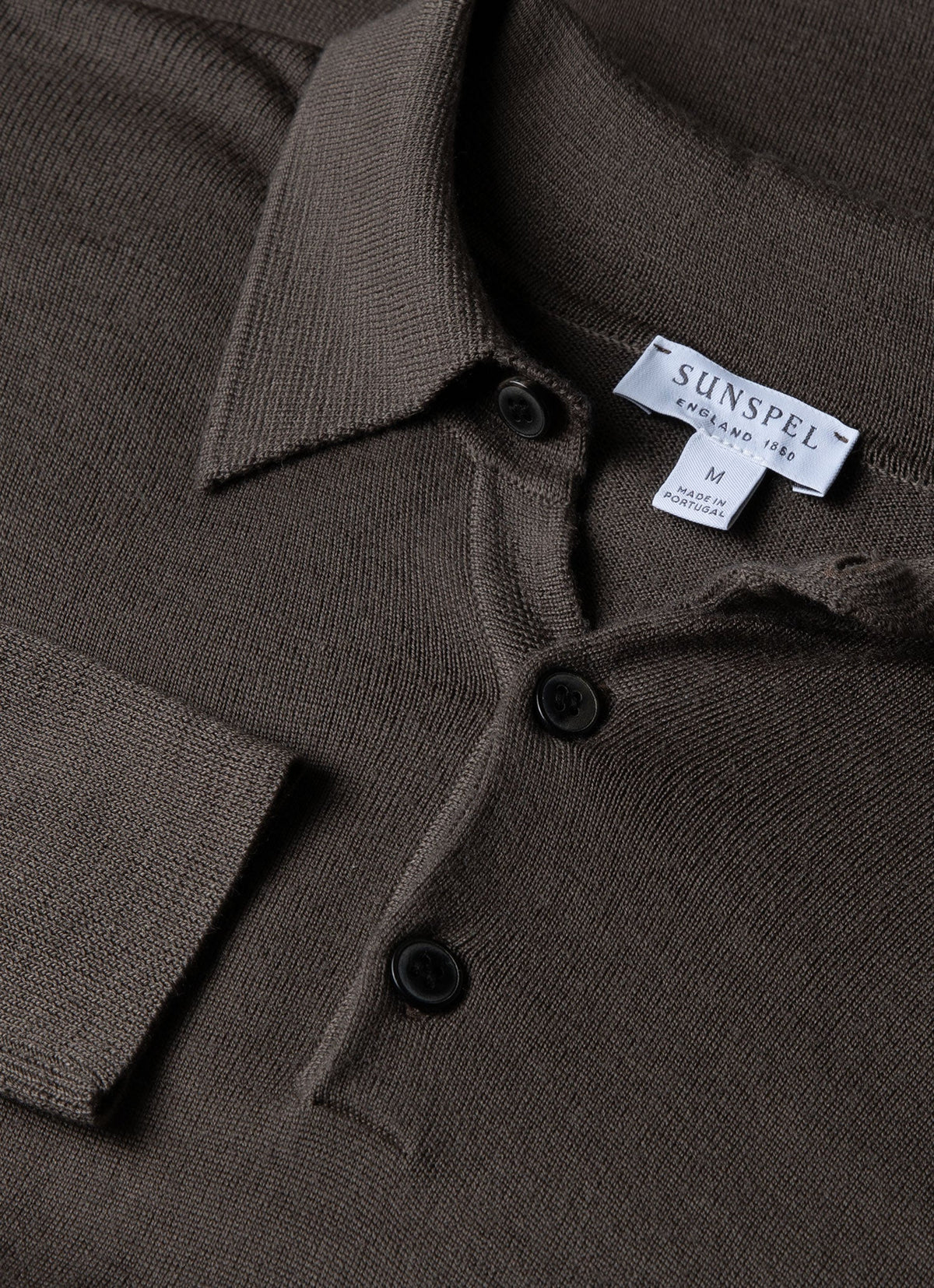 Mens Fine Merino Wool Polo Shirt In Cedar Mpol8092 Breh