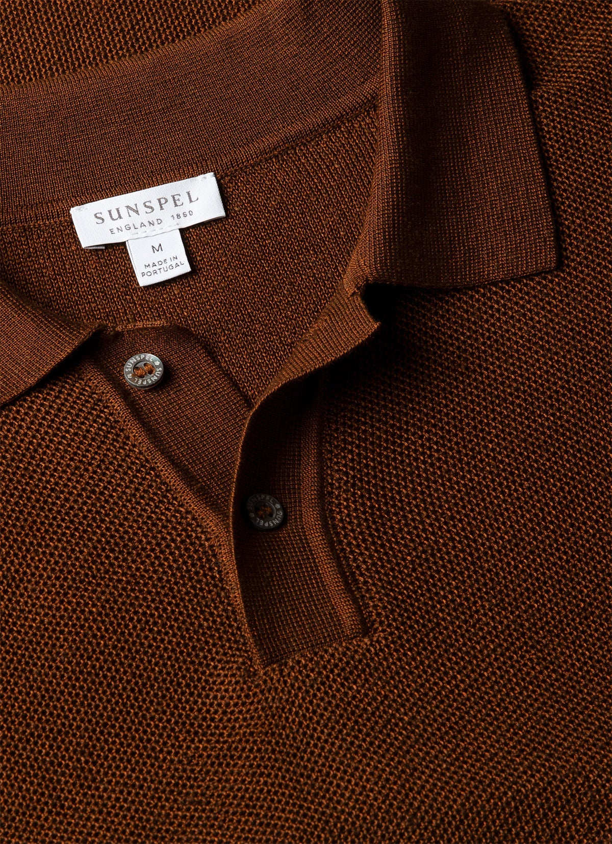 Mens Silk Linen Honeycomb Polo In Bronze Mpol8312 Brgu