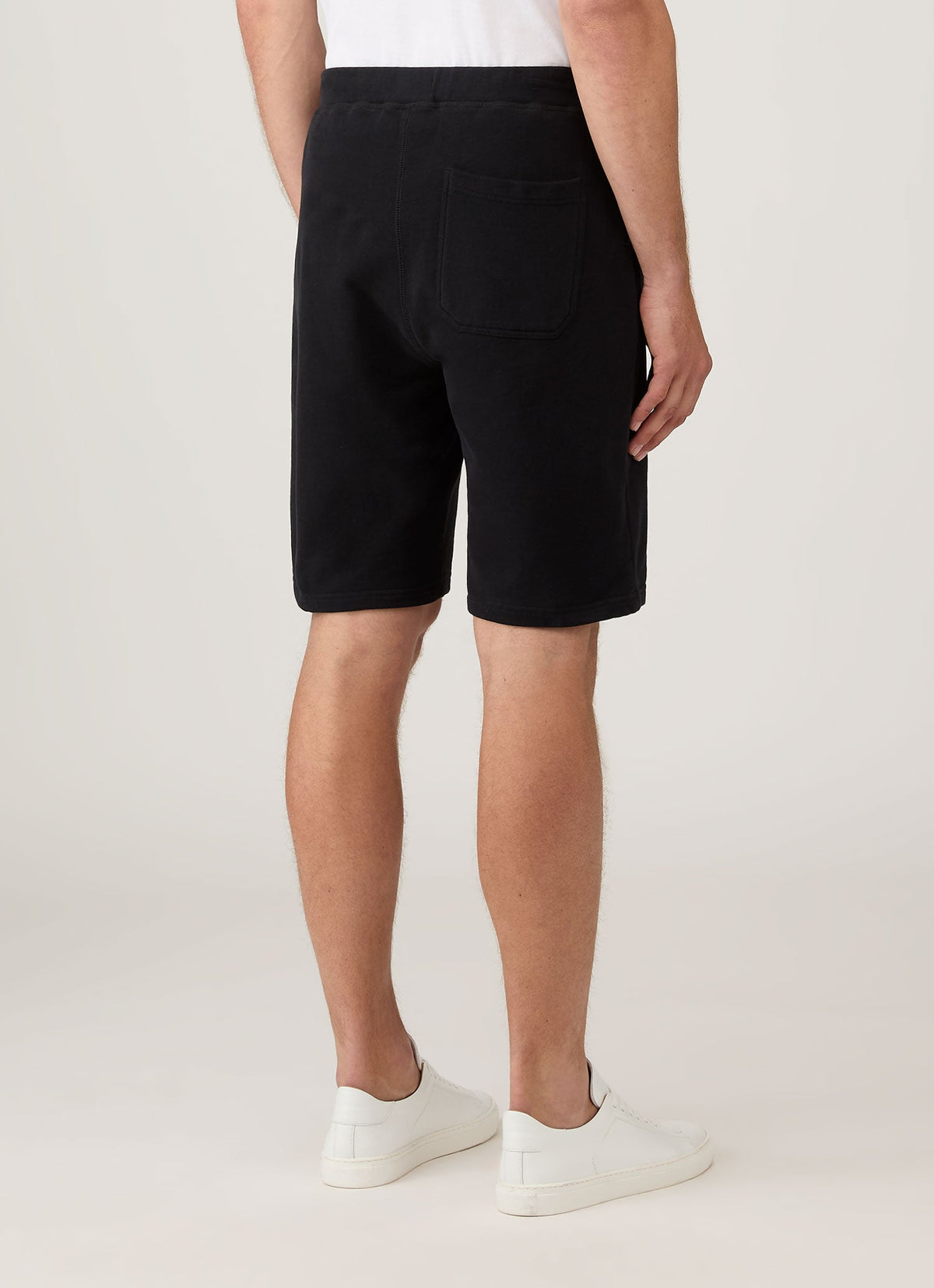 Mens Cotton Loopback Shorts Black Mshr1519