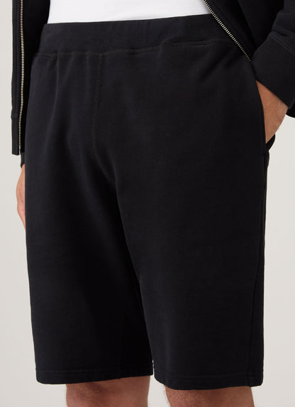 Mens Cotton Loopback Shorts Black Mshr1519