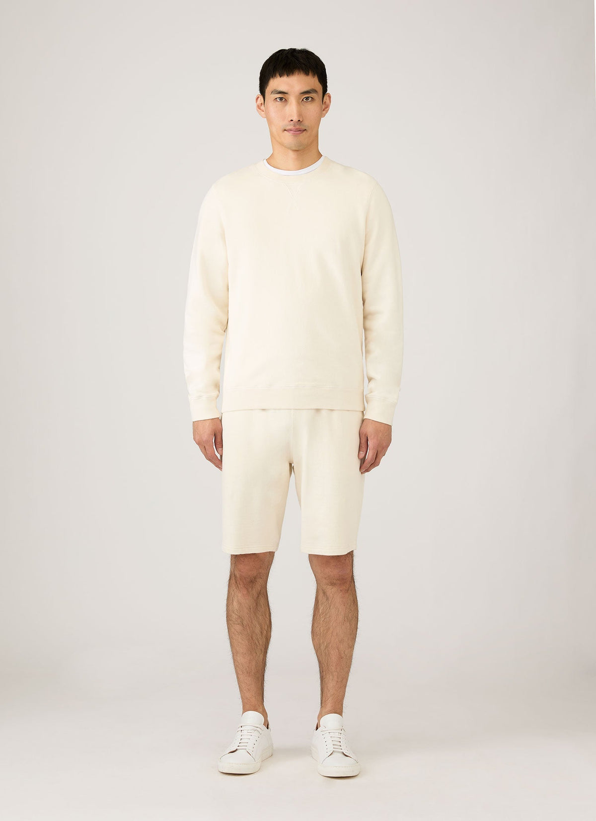 Mens Undyed Loopback Shorts In Undyed Mshr1519U Nuab