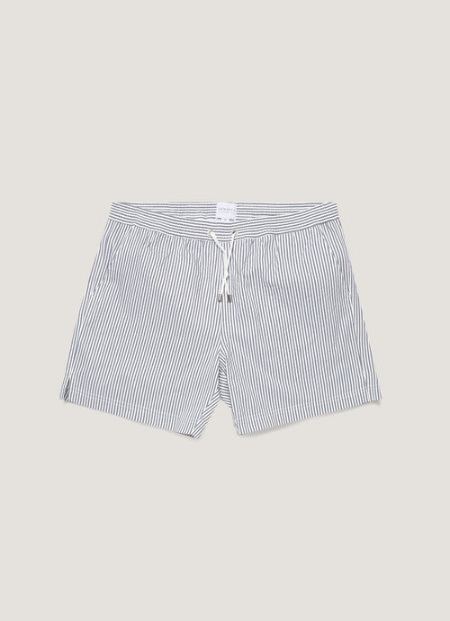 Mens Drawstring Swim Shorts In Navy White Mshr3705S Stnp