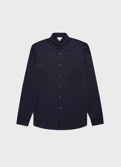 Ls Jersey Shirt In Navy