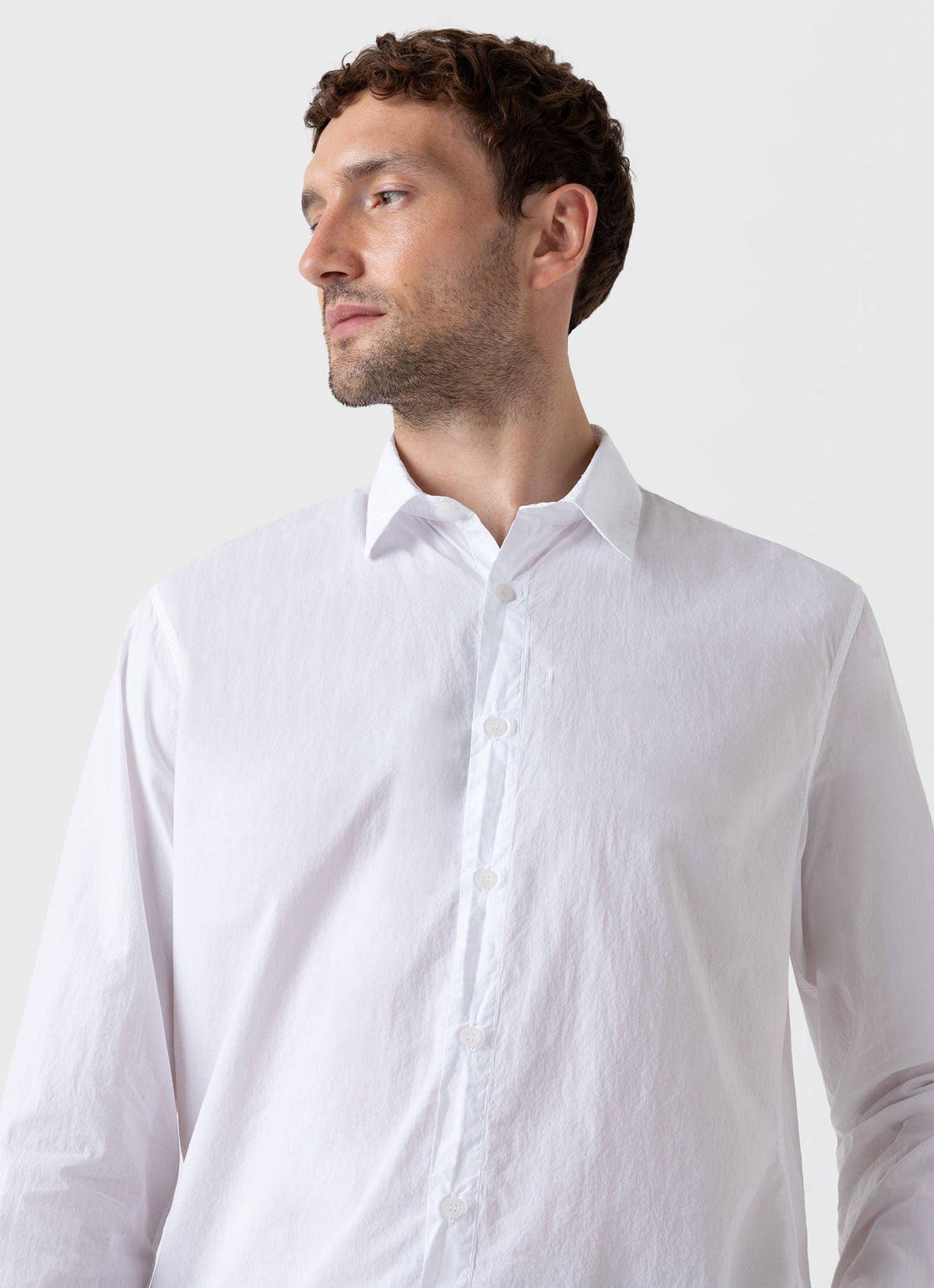 Men S Lightweight Poplin Shirt In White Msht2059 Whaa