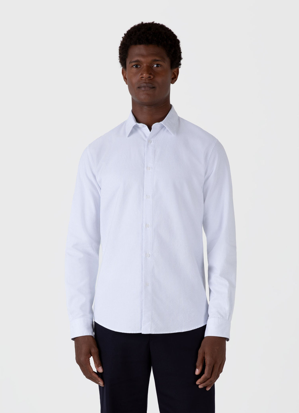 Mens Oxford Shirt In Light Blue Msht2128 Stmv