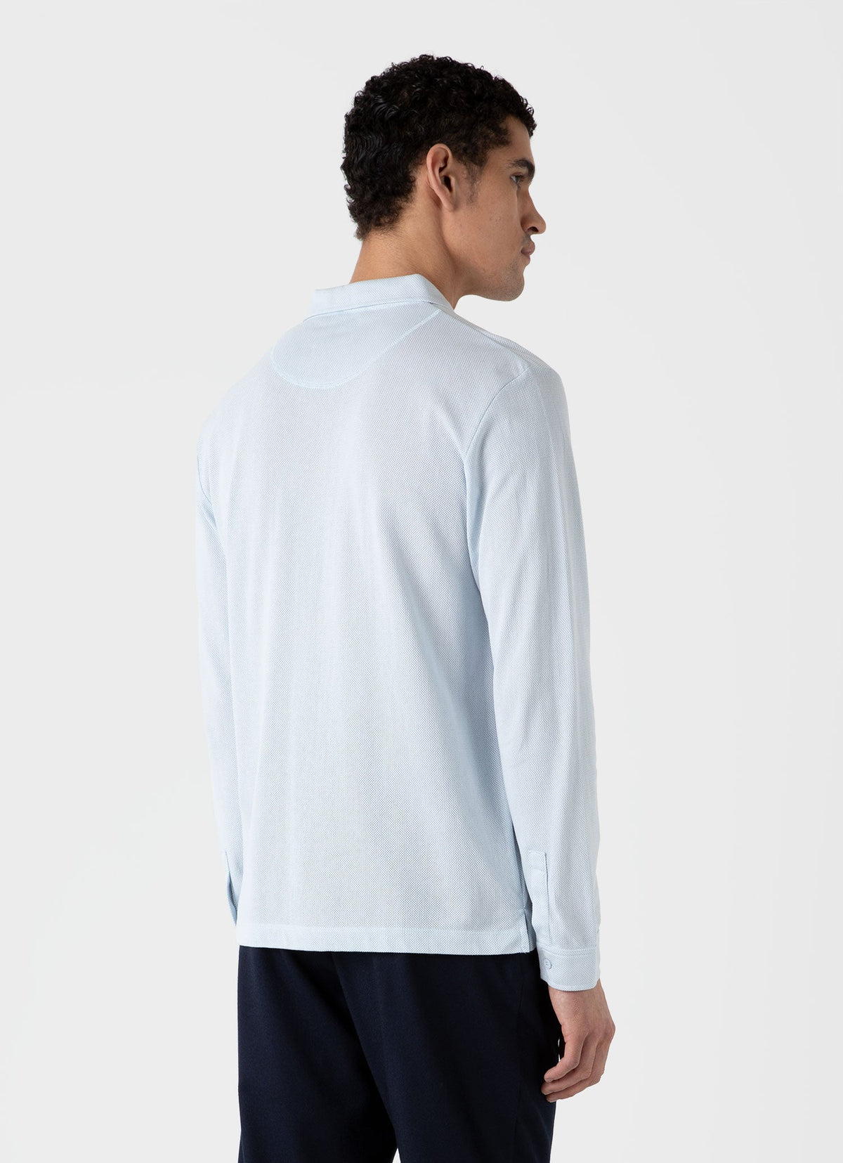 Mens Riviera Shirt In Light Blue Msht2072 Buud