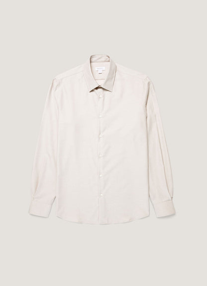 Mens Cotton Cashmere Shirt In Ash Msht2120 Gyfi