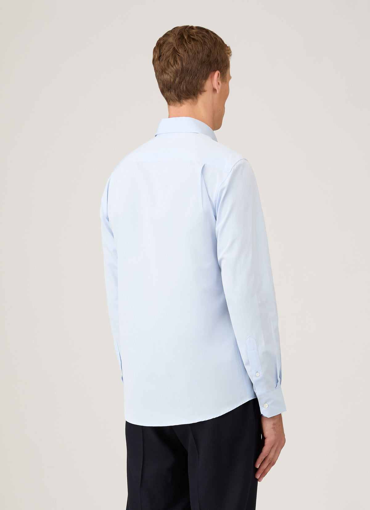 Mens Sea Island Cotton Shirt In Light Blue Msht2122 Bugz