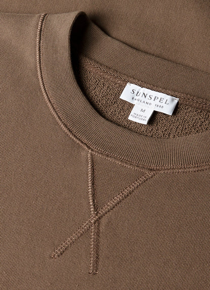 Mens Loopback Sweatshirt In Bark Mswe1516 Brgc