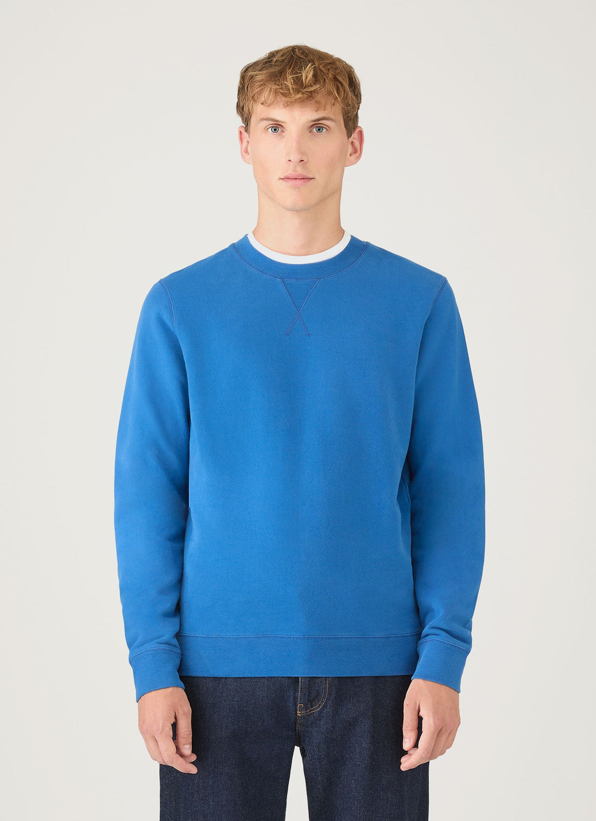 Mens Loopback Sweatshirt In Cobalt Mswe1516 Buwp