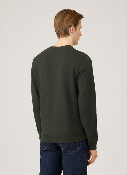 Mens Loopback Sweatshirt In Dark Green Mswe1516 Gnin