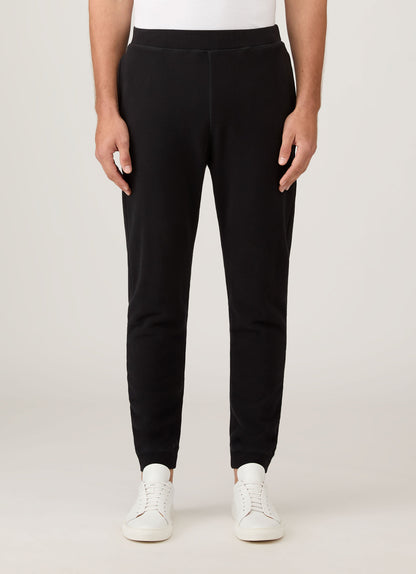 Mens Cotton Loopback Track Pant Black Mtrs1518