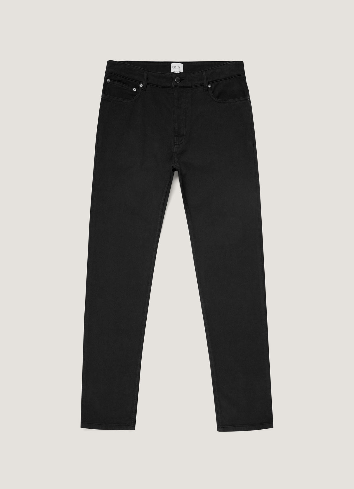 Mens Cotton Twill 5 Pocket Trouser In Black