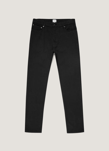 Mens Cotton Twill 5 Pocket Trouser In Black