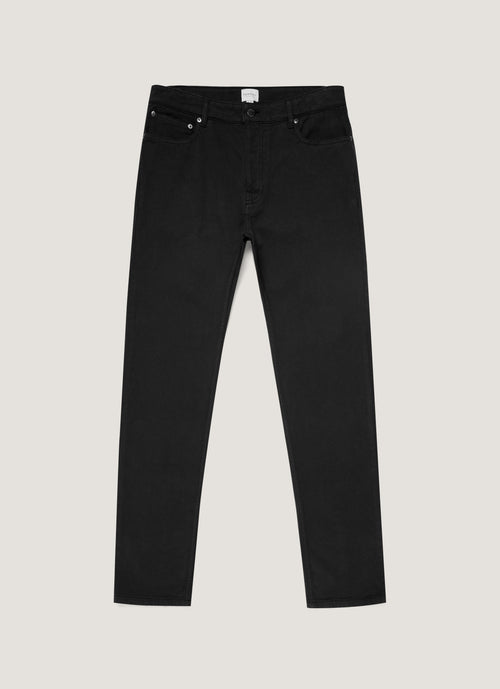 Mens Cotton Twill 5 Pocket Trouser In Black