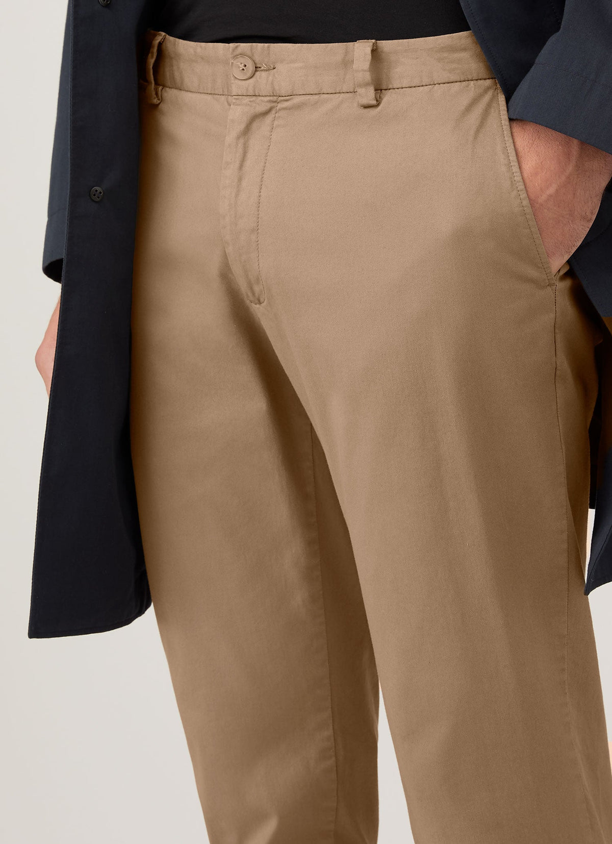 Mens Slim Chino In Dark Stone Mtrs3102 Whdc