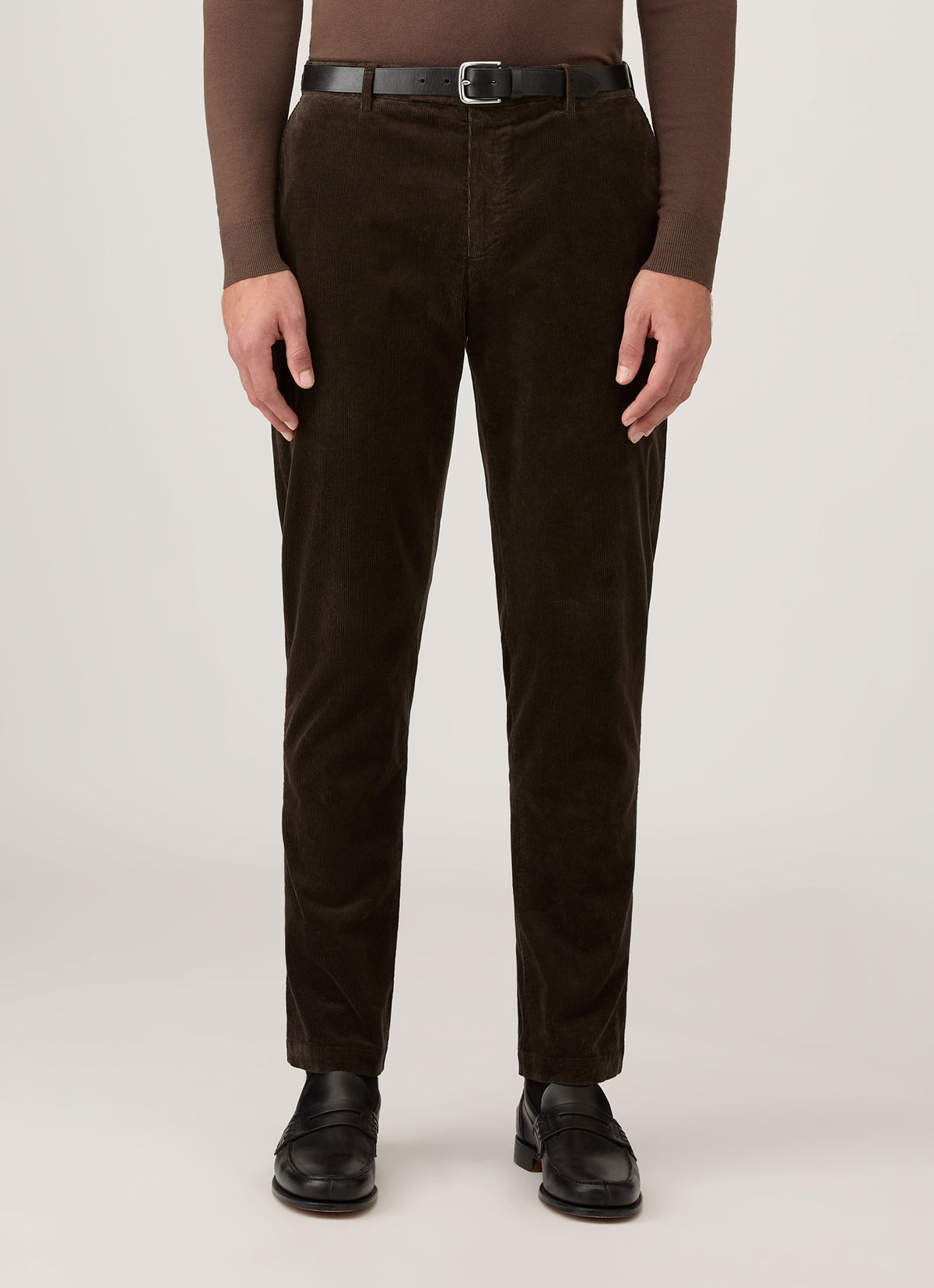 Mens Corduroy Trouser In Coffee Mtrs3118 Bref