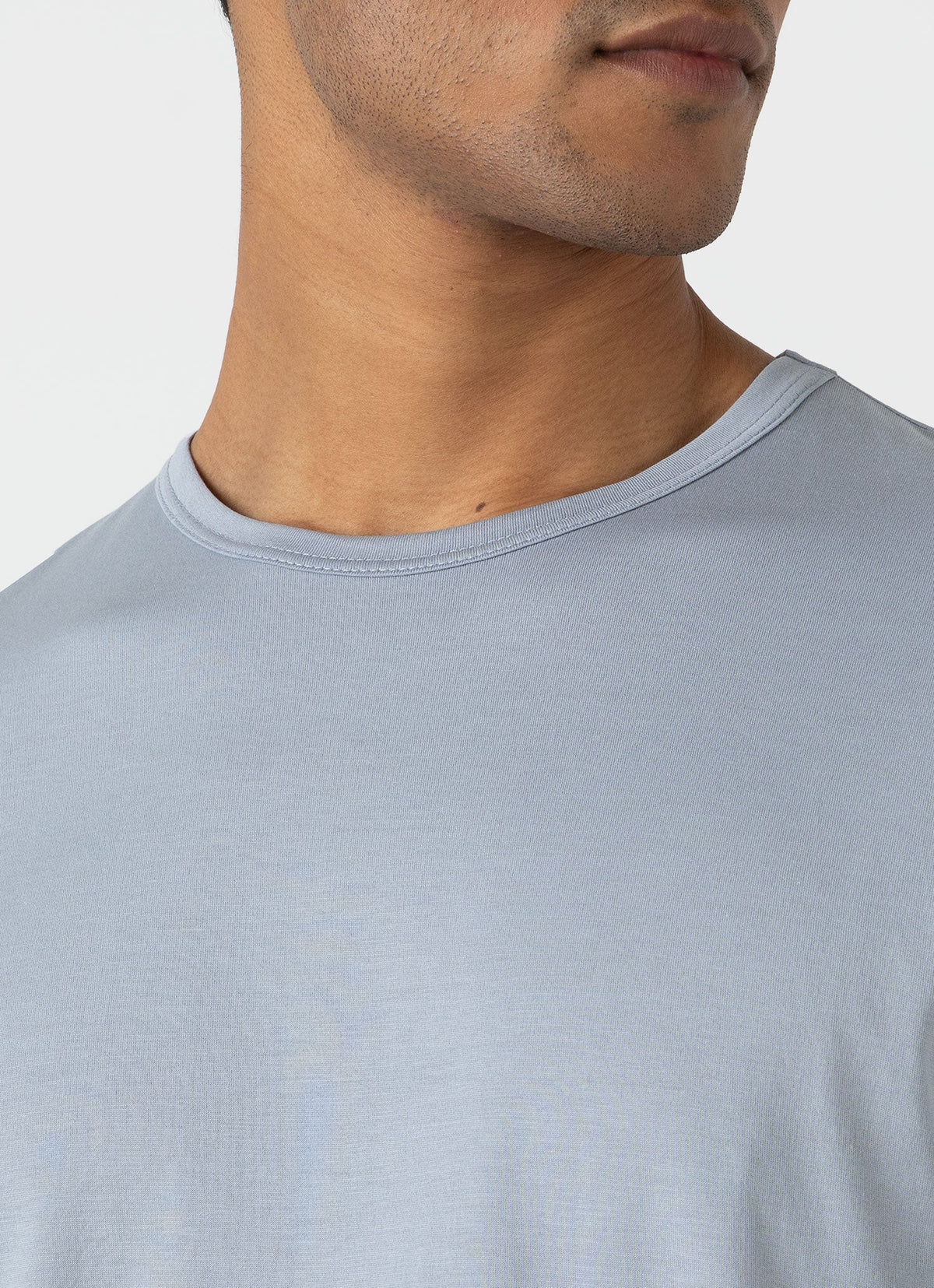 Mens Classic Tshirt In Smoke Blue Mtsh0001 Buvc